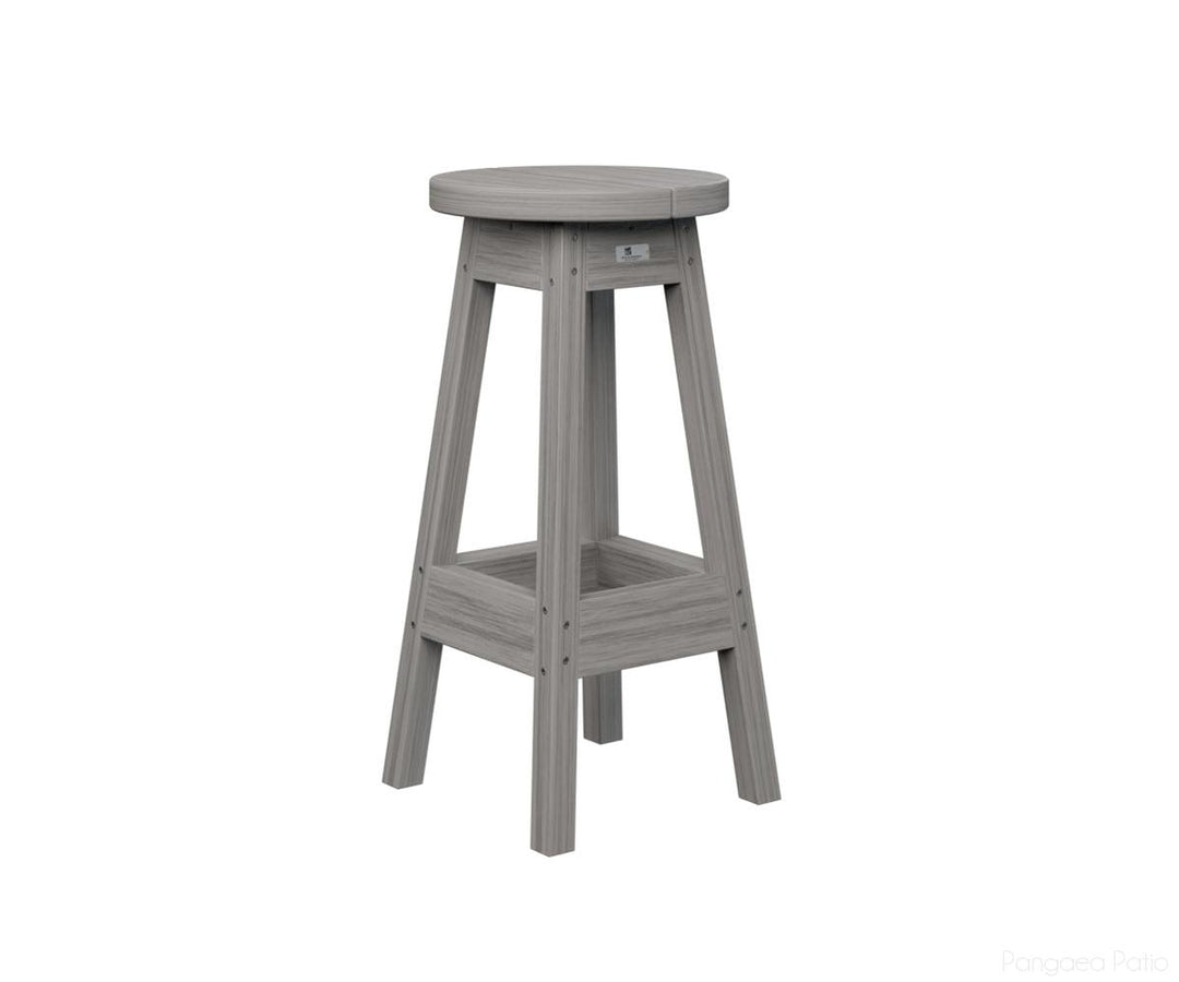 BGPOBS1430DG-Berlin Gardens-Outdoor Bar Stool-Driftwood Gray BG-Pangaea Patio