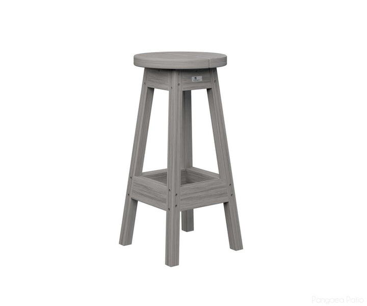 BGPOBS1430DG-Berlin Gardens-Outdoor Bar Stool-Driftwood Gray BG-Pangaea Patio