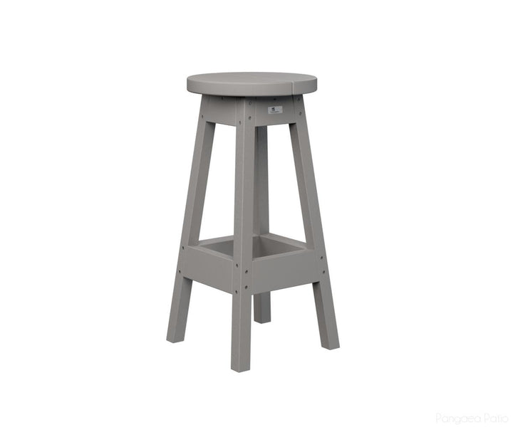 BGPOBS1430LG-Berlin Gardens-Outdoor Bar Stool-Light Gray BG-Pangaea Patio
