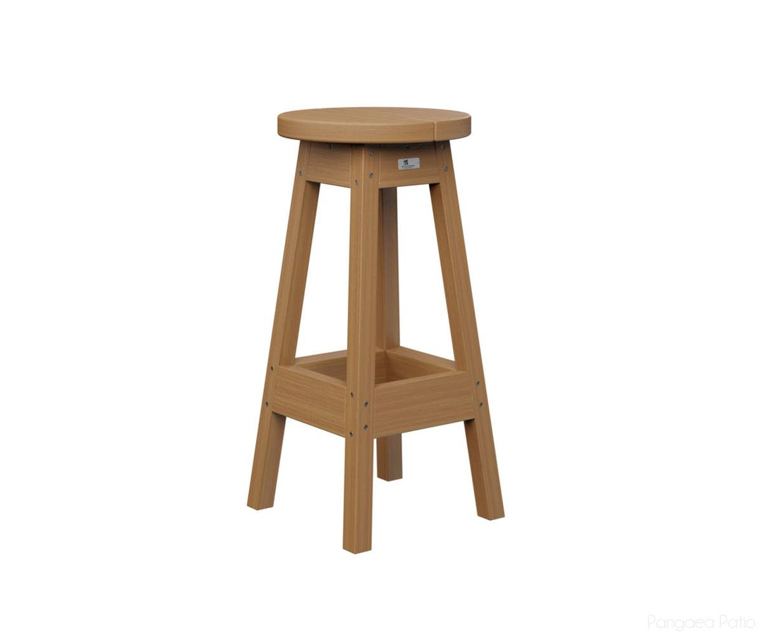 BGPOBS1430NT-Berlin Gardens-Outdoor Bar Stool-Natural Teak BG-Pangaea Patio