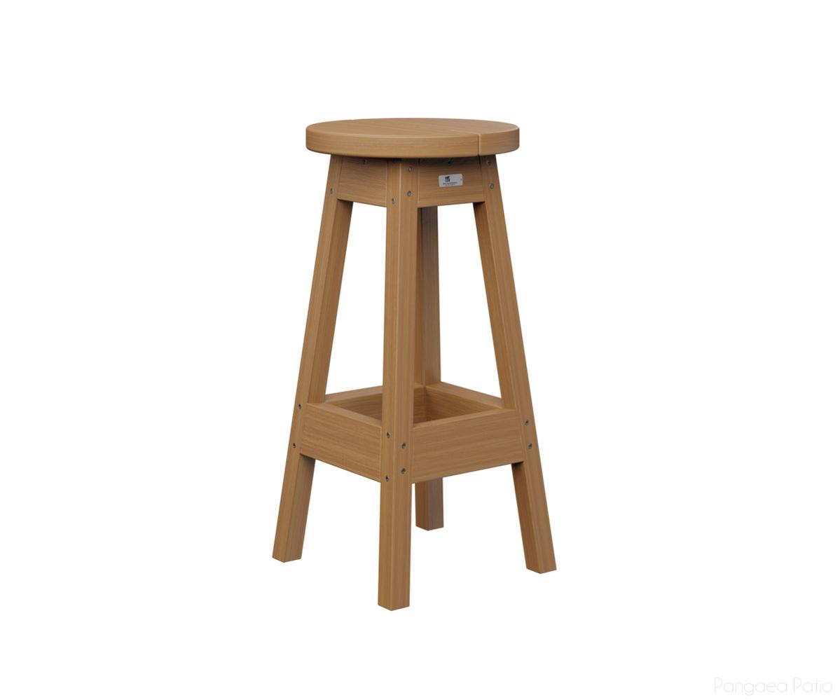 BGPOBS1430NT-Berlin Gardens-Outdoor Bar Stool-Natural Teak BG-Pangaea Patio
