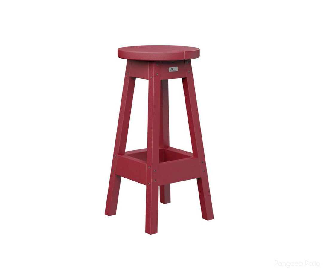 BGPOBS1430SR-Berlin Gardens-Outdoor Bar Stool-Scarlet Red BG-Pangaea Patio
