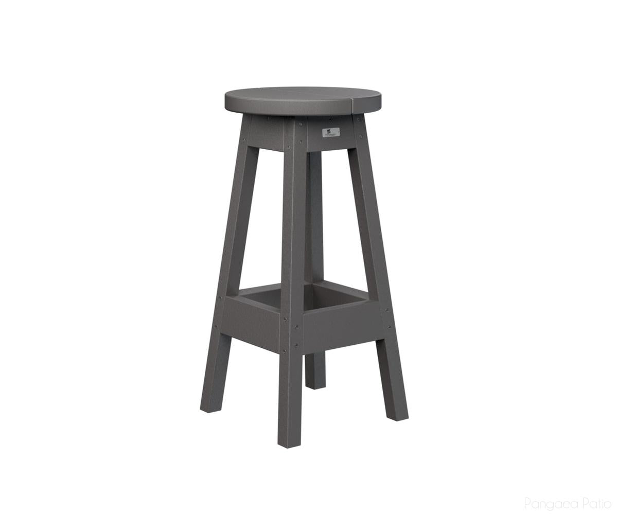BGPOBS1430SG-Berlin Gardens-Outdoor Bar Stool-Smoke Gray BG-Pangaea Patio