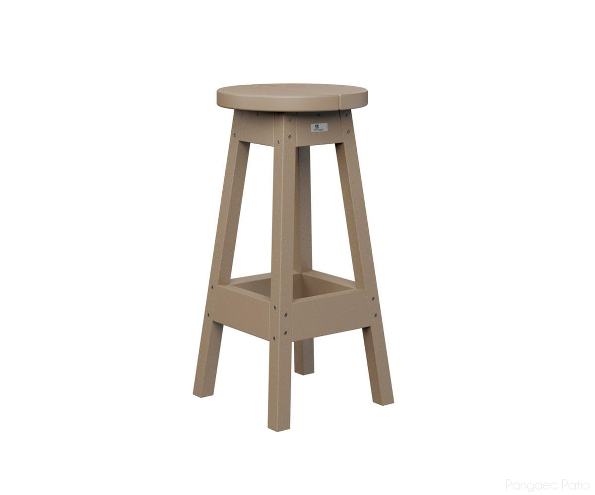 BGPOBS1430WW-Berlin Gardens-Outdoor Bar Stool-Weatherwood BG-Pangaea Patio