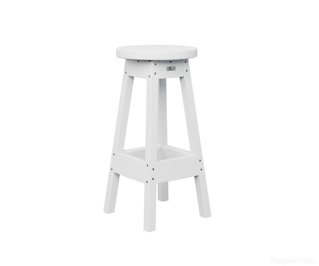 BGPOBS1430W-Berlin Gardens-Outdoor Bar Stool-White BG-Pangaea Patio