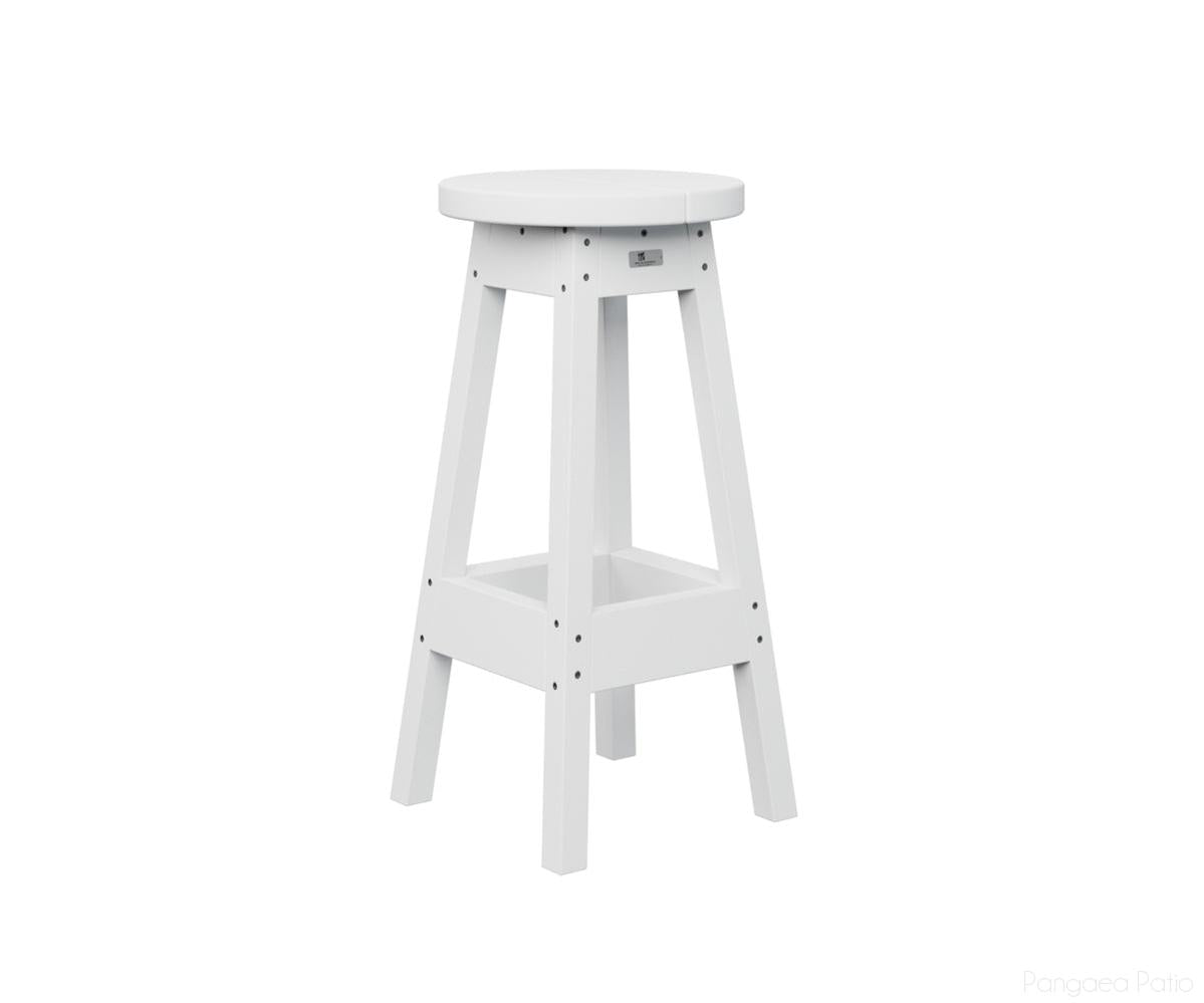 BGPOBS1430W-Berlin Gardens-Outdoor Bar Stool-White BG-Pangaea Patio