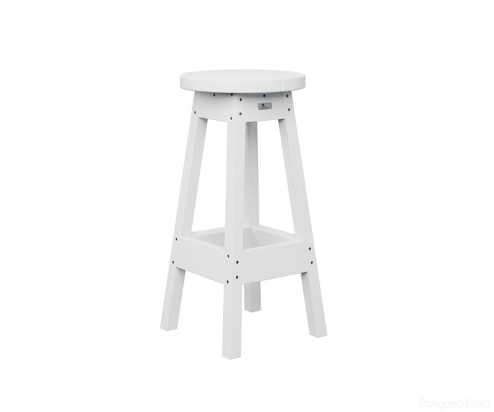 BGPOBS1430W-Berlin Gardens-Outdoor Bar Stool-White BG-Pangaea Patio
