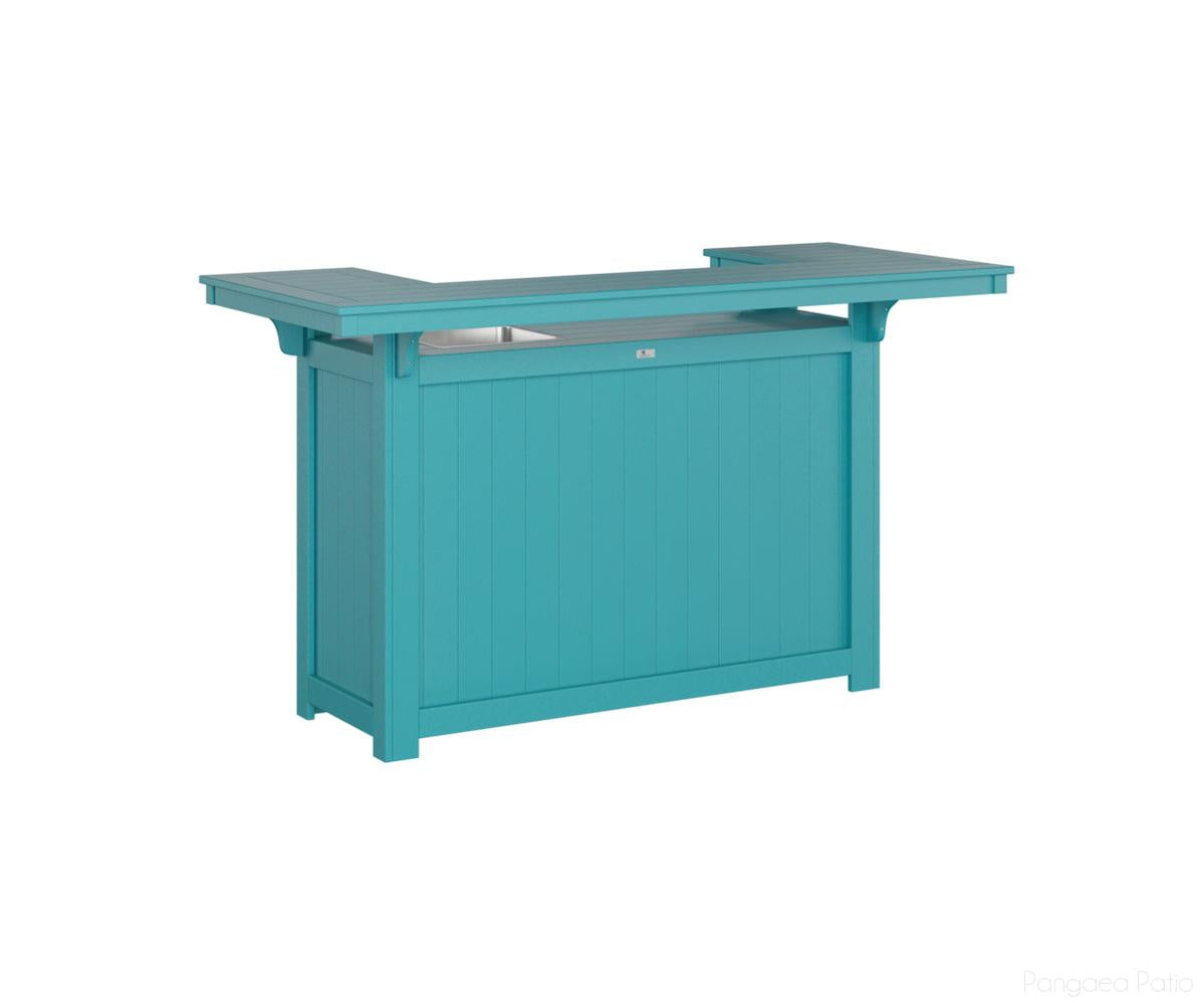 BGODIS4272IBAB-Berlin Gardens-Outdoor Island with Ice Bowl-Aruba Blue BG-Pangaea Patio