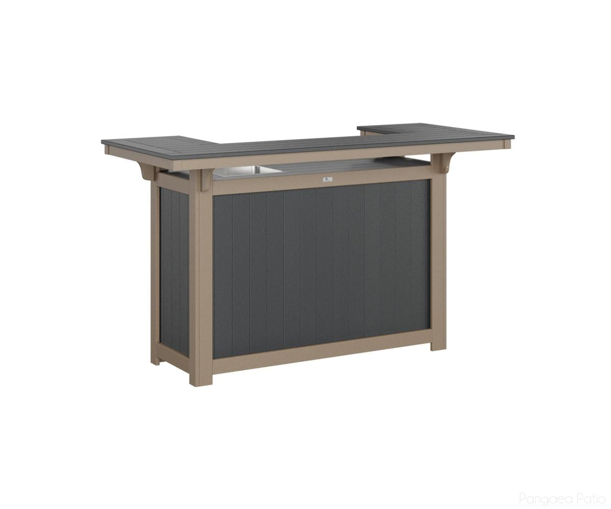 BGODIS4272IBBWW-Berlin Gardens-Outdoor Island with Ice Bowl-Black Weatherwood BG-Pangaea Patio