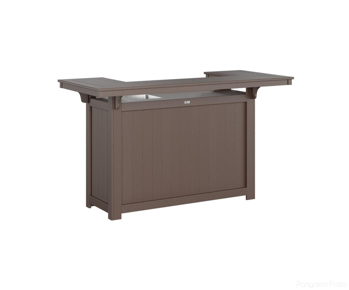 BGODIS4272IBCB-Berlin Gardens-Outdoor Island with Ice Bowl-Chocolate Brown BG-Pangaea Patio