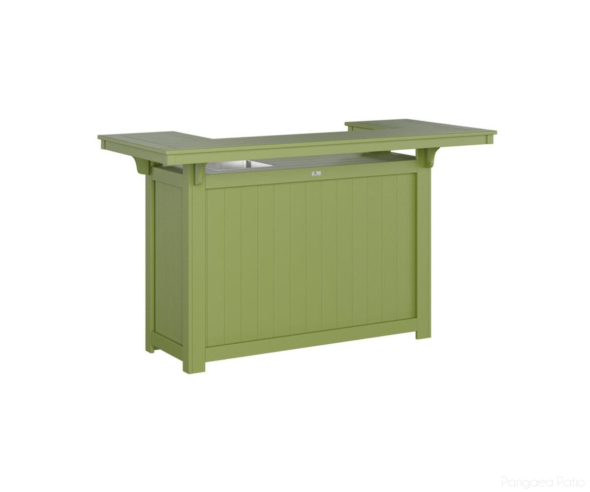 BGODIS4272IBKG-Berlin Gardens-Outdoor Island with Ice Bowl-Kiwi Green BG-Pangaea Patio