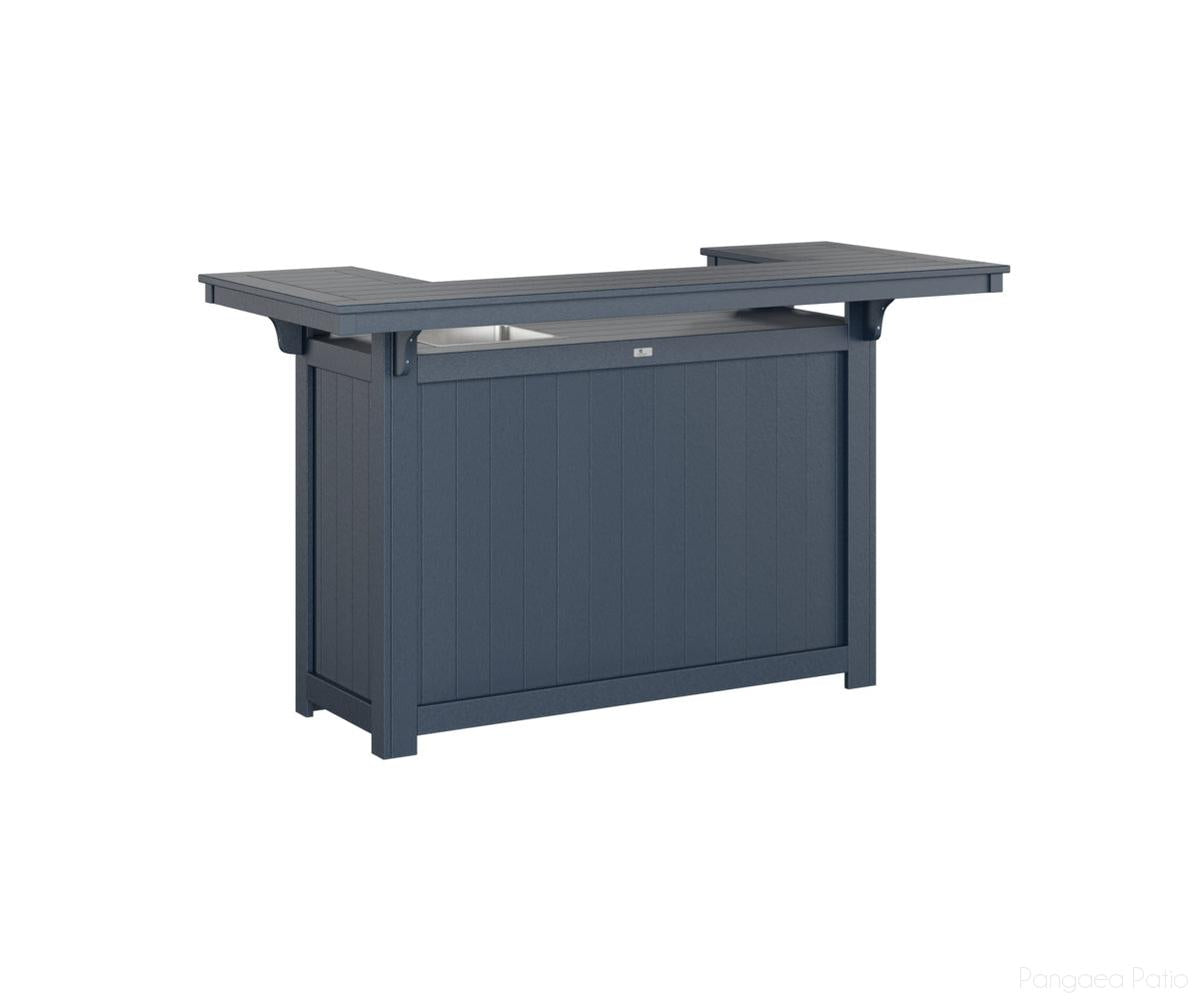 BGODIS4272IBNB-Berlin Gardens-Outdoor Island with Ice Bowl-Navy Blue BG-Pangaea Patio