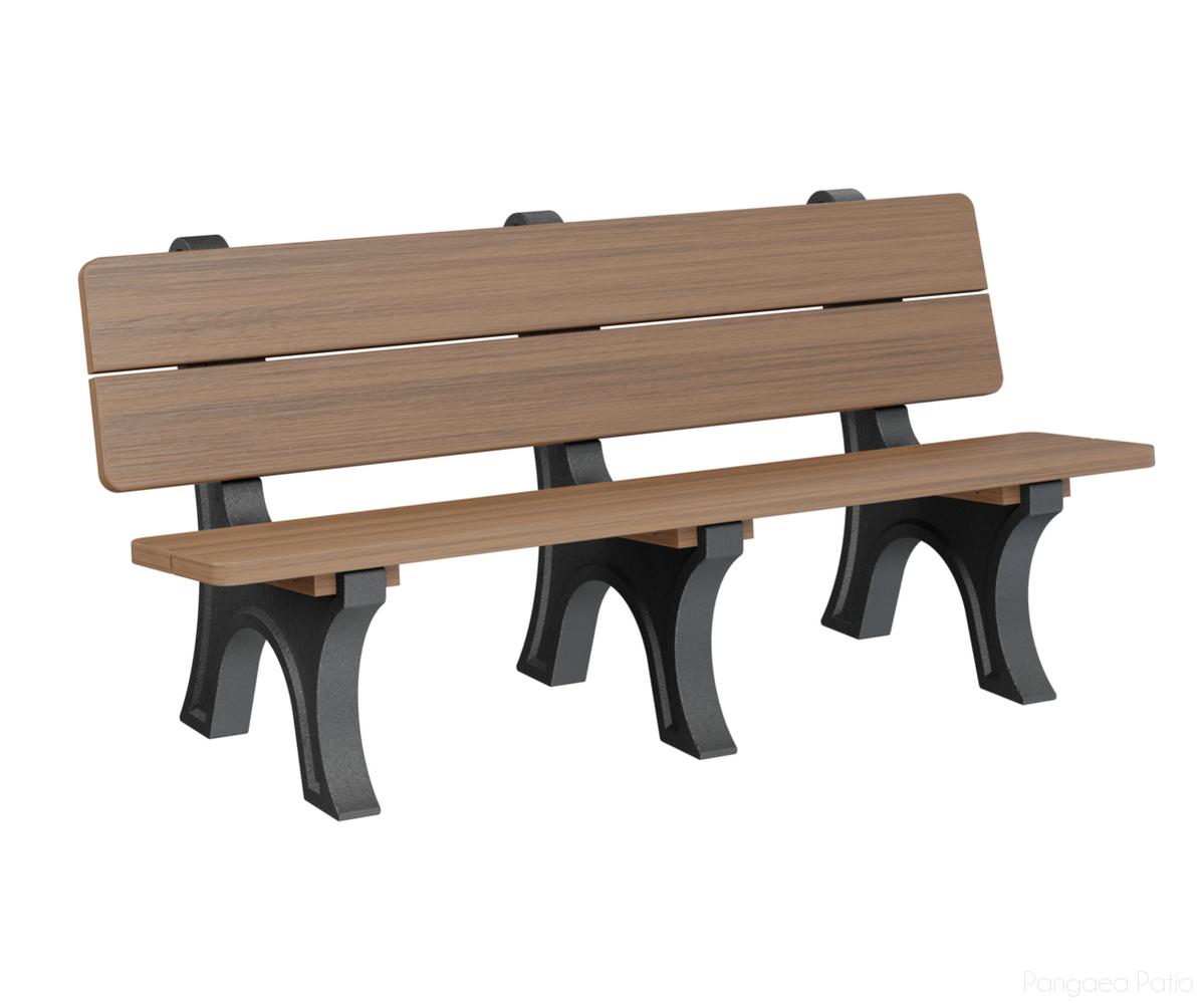 BGPOPB3472AM-Berlin Gardens-Park Bench-Antique Mahogany BG-Pangaea Patio