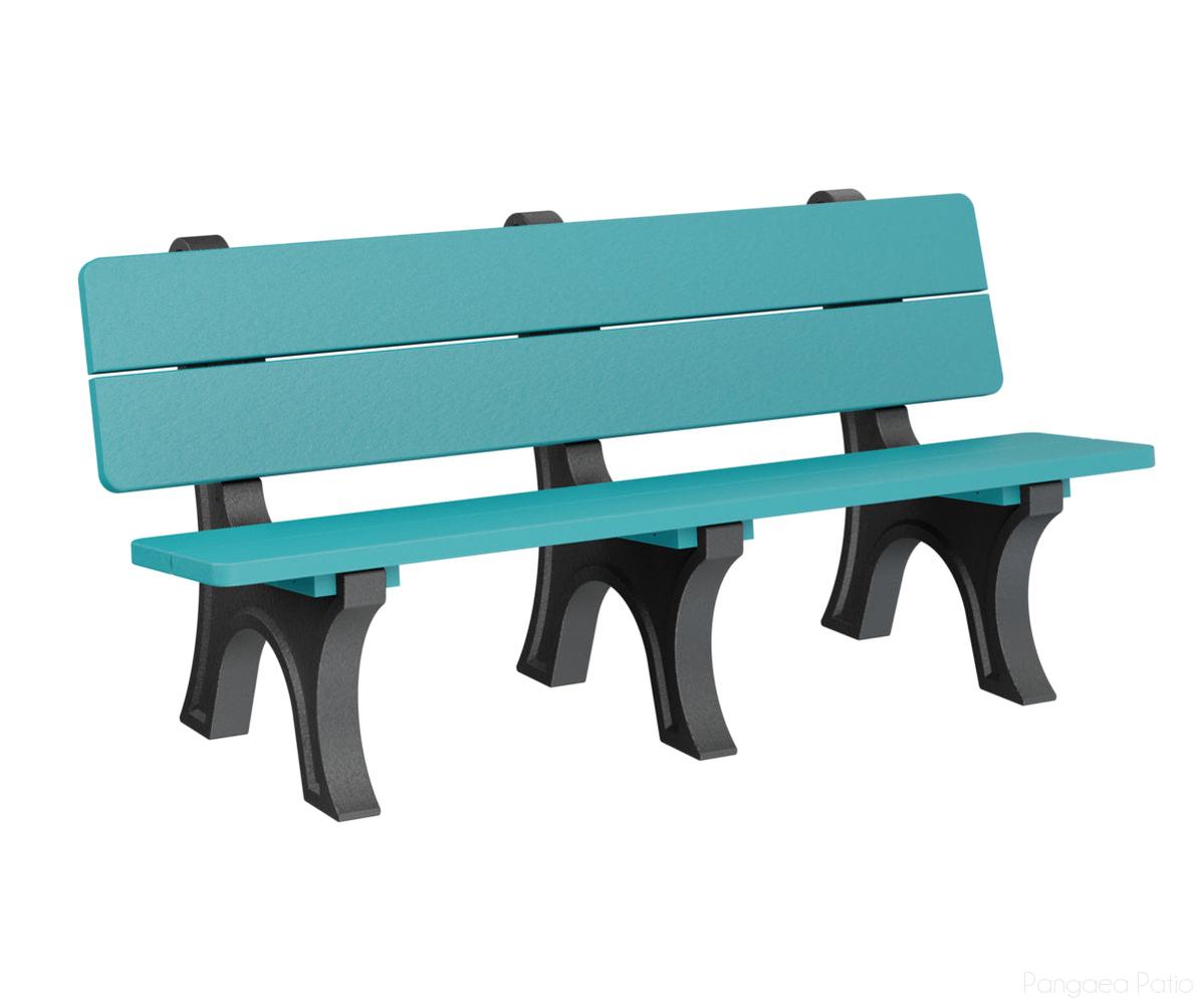 BGPOPB3472AB-Berlin Gardens-Park Bench-Aruba Blue BG-Pangaea Patio