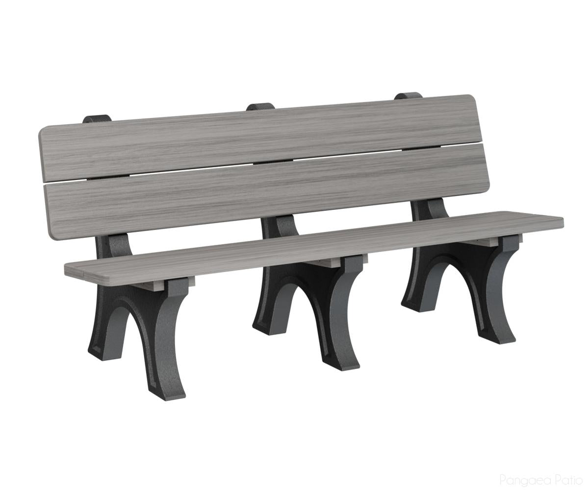 BGPOPB3472DG-Berlin Gardens-Park Bench-Driftwood Gray BG-Pangaea Patio