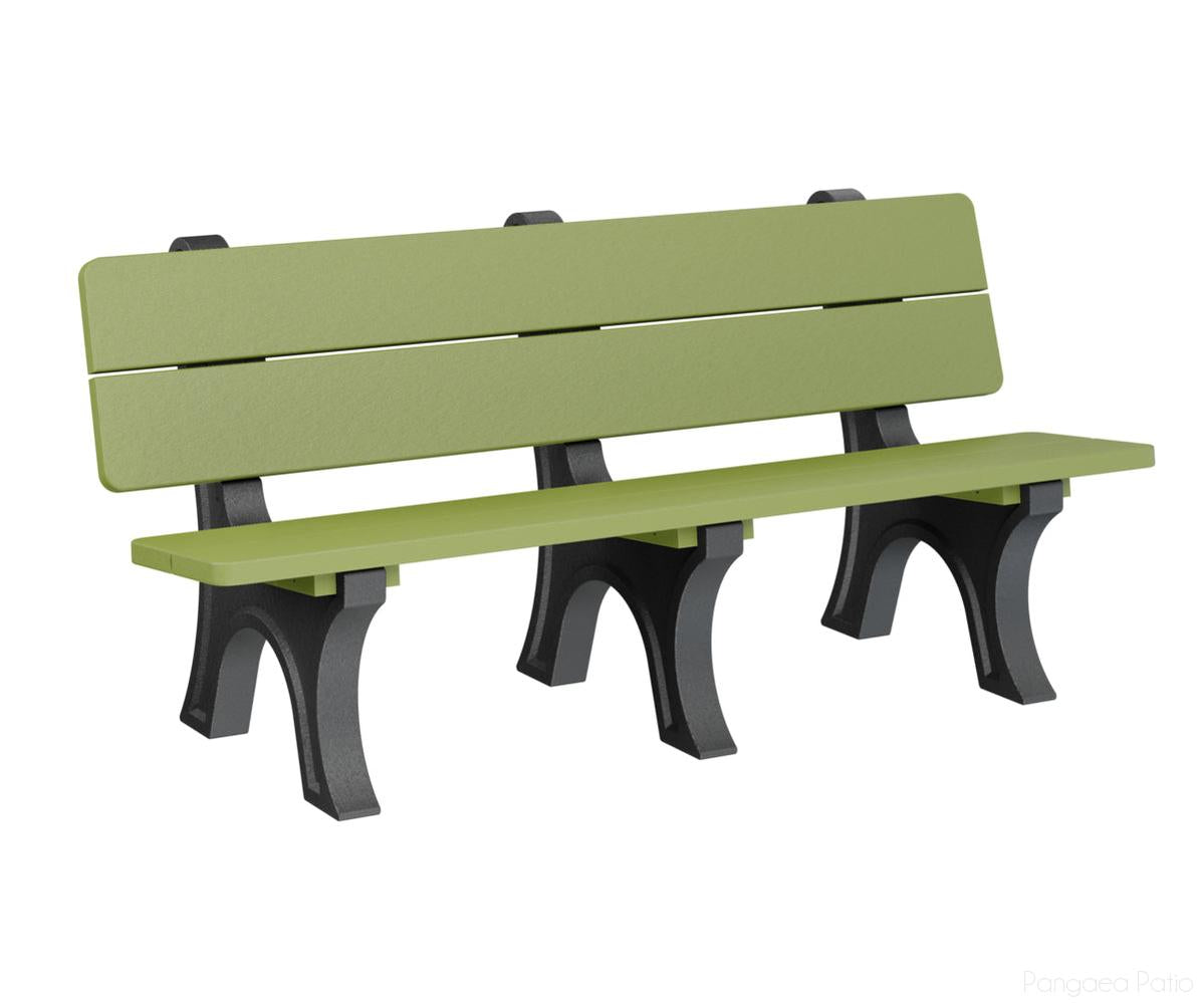 BGPOPB3472KG-Berlin Gardens-Park Bench-Kiwi Green BG-Pangaea Patio