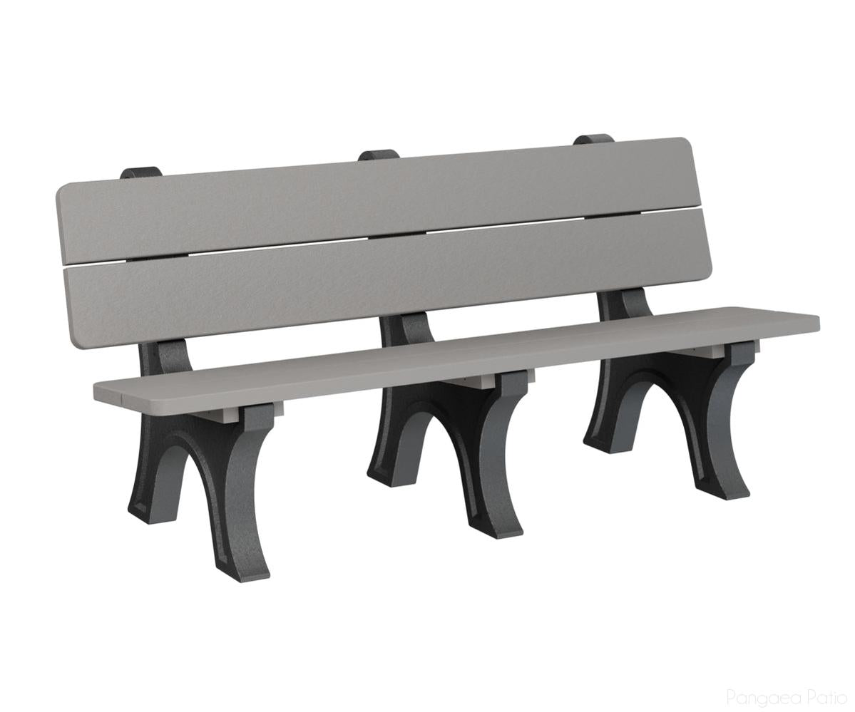 BGPOPB3472LG-Berlin Gardens-Park Bench-Light Gray BG-Pangaea Patio