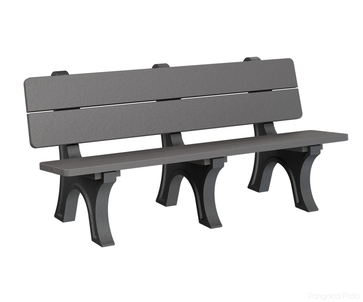 BGPOPB3472SG-Berlin Gardens-Park Bench-Smoke Gray BG-Pangaea Patio