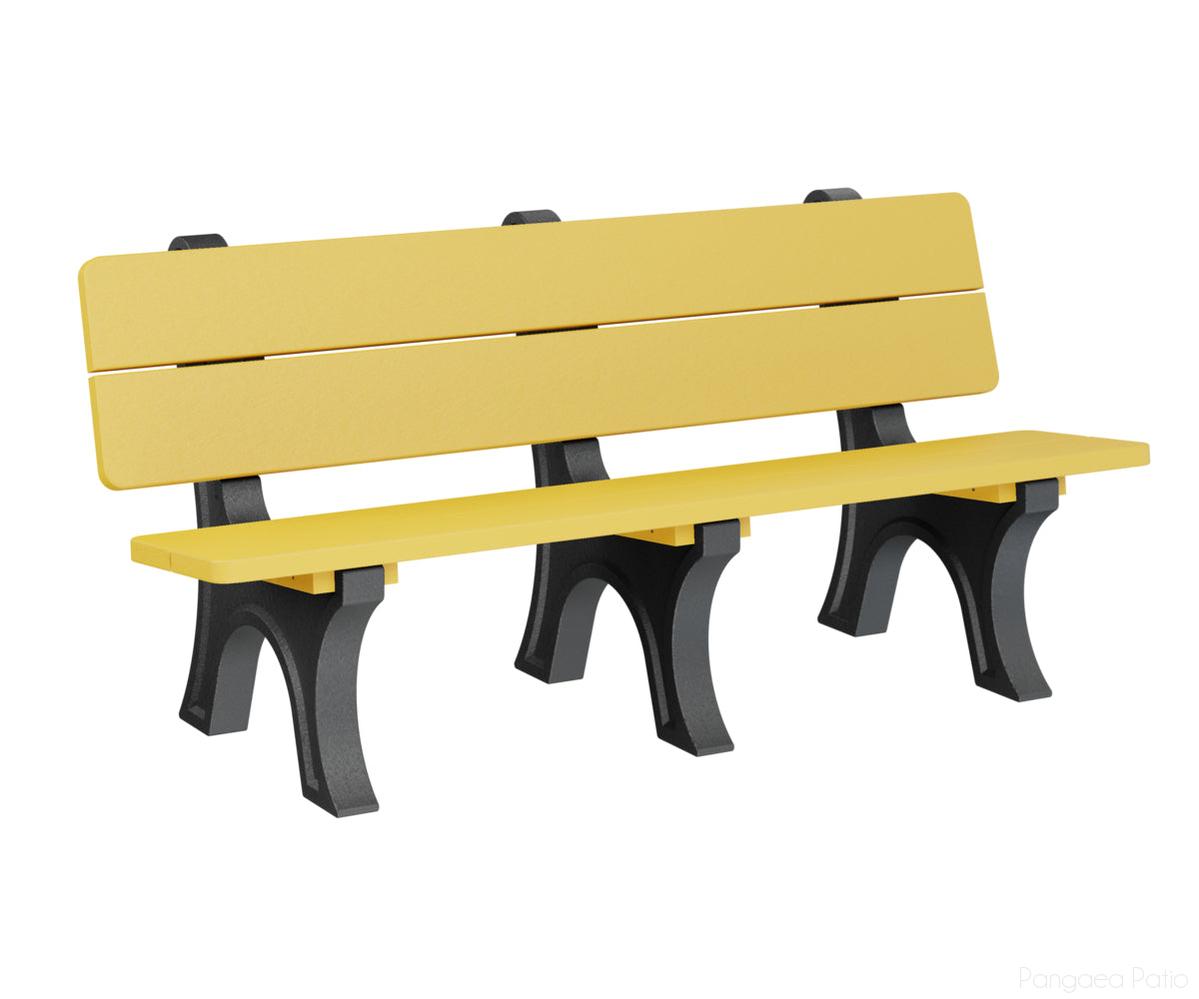 BGPOPB3472SY-Berlin Gardens-Park Bench-Sunburst Yellow BG-Pangaea Patio