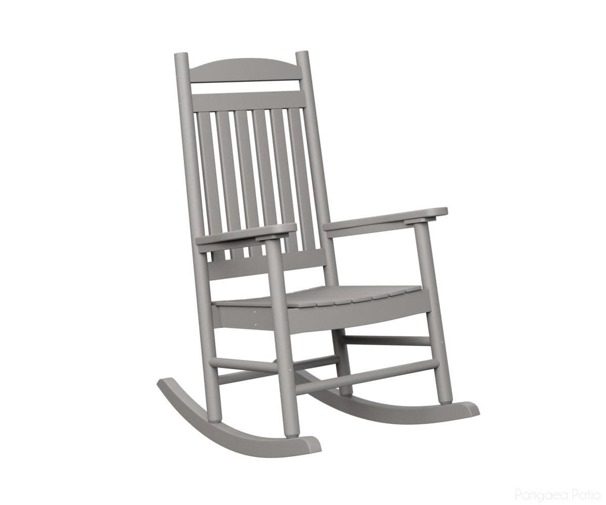 BGPR2545LG-Berlin Gardens-Porch Rocker-Light Gray BG-Pangaea Patio