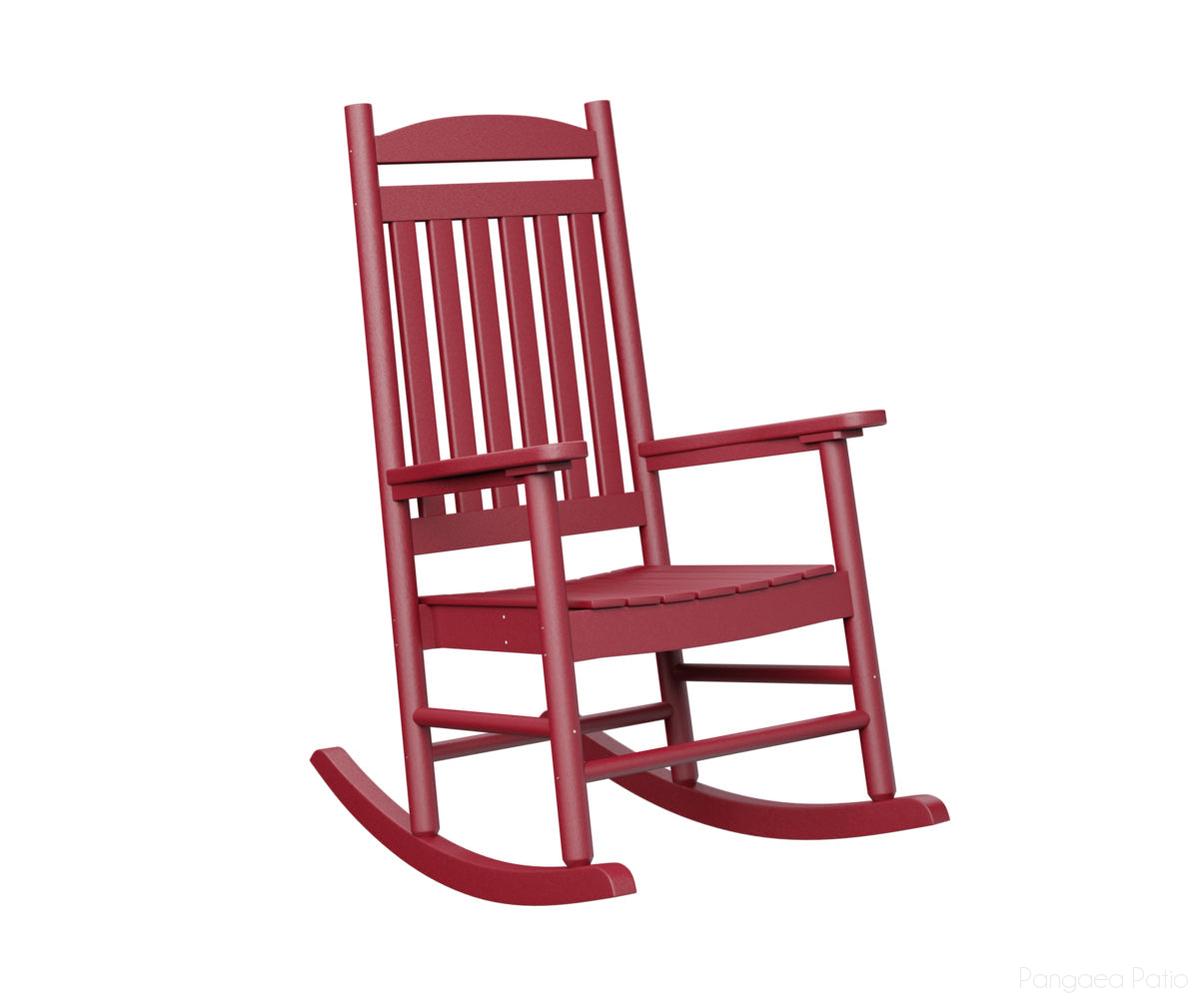 BGPR2545SR-Berlin Gardens-Porch Rocker-Scarlet Red BG-Pangaea Patio