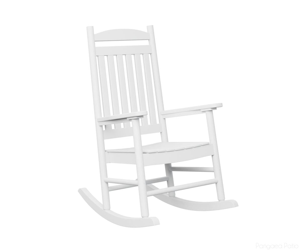 BGPR2545W-Berlin Gardens-Porch Rocker-White BG-Pangaea Patio