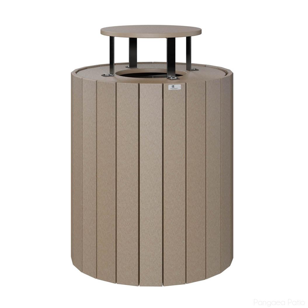 '-Berlin Gardens-Rain Guard for Round Trash Can-Pangaea Patio