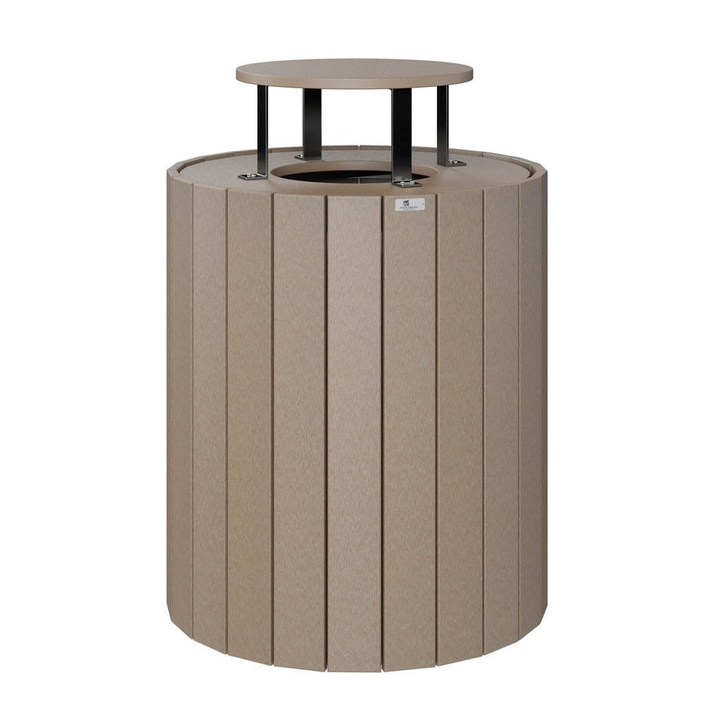 -Berlin Gardens-Rain Guard for Round Trash Can-Pangaea Patio