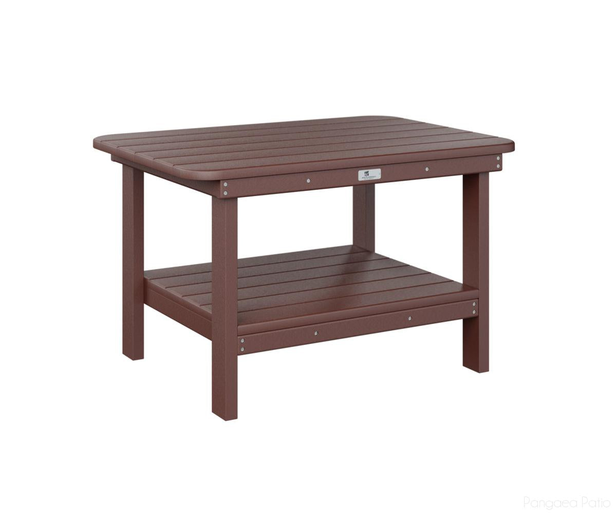 BGRTCT2921BR-Berlin Gardens-Rectangle Coffee Table-Burgundy BG-Pangaea Patio