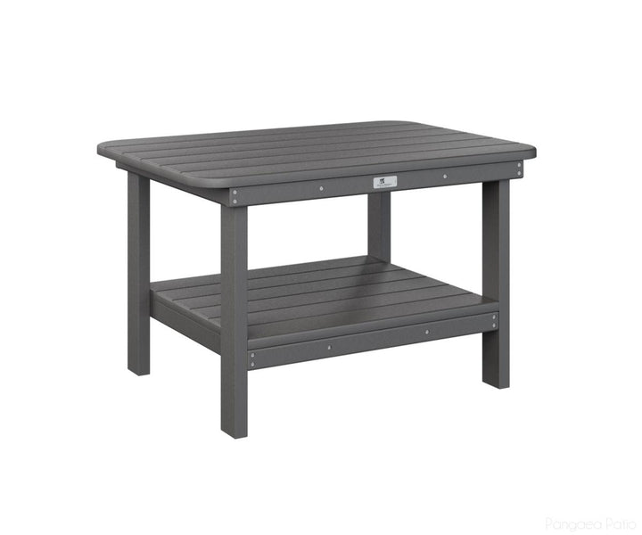 BGRTCT2921SG-Berlin Gardens-Rectangle Coffee Table-Smoke Gray BG-Pangaea Patio