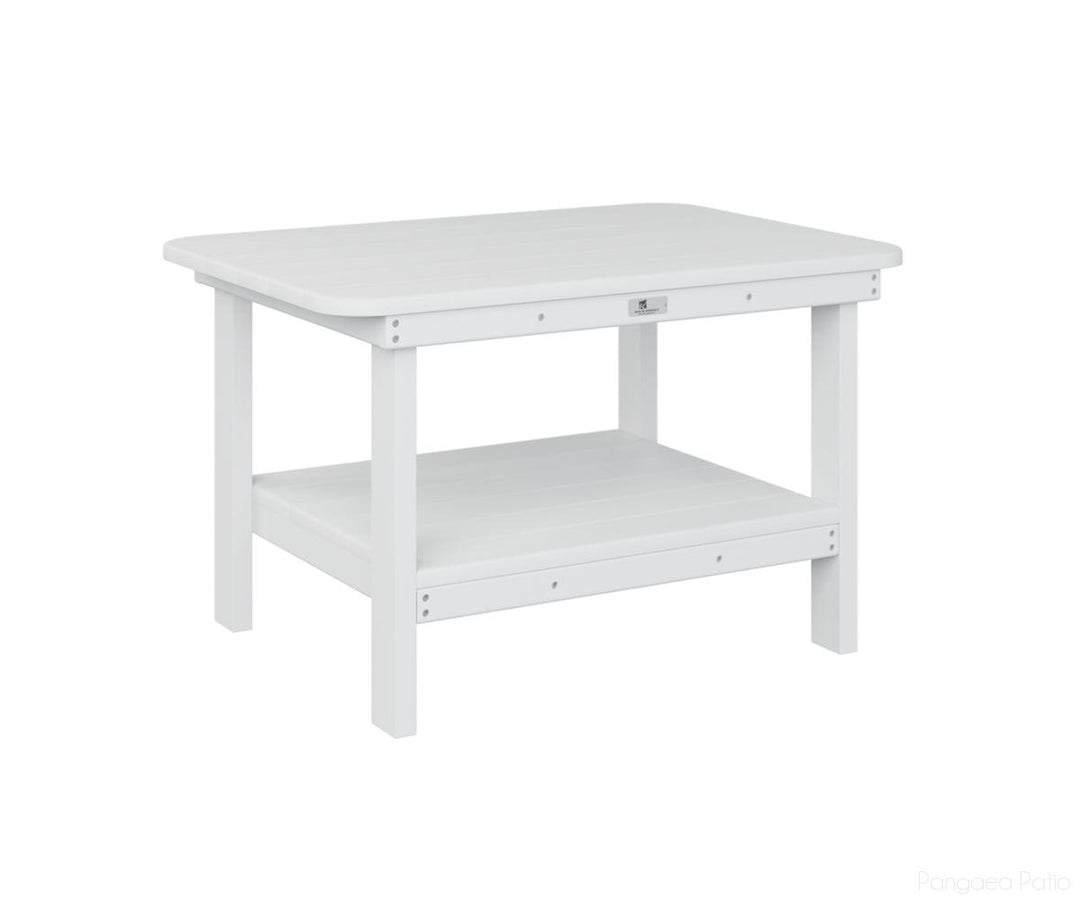BGRTCT2921W-Berlin Gardens-Rectangle Coffee Table-White BG-Pangaea Patio