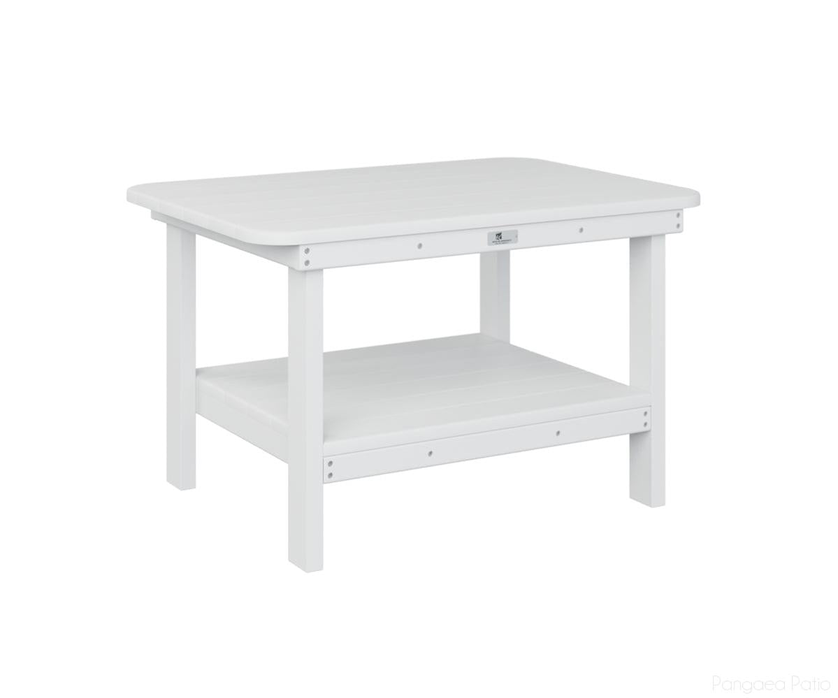 BGRTCT2921W-Berlin Gardens-Rectangle Coffee Table-White BG-Pangaea Patio