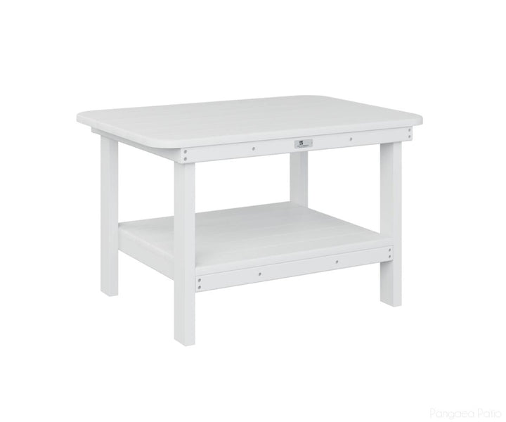 BGRTCT2921W-Berlin Gardens-Rectangle Coffee Table-White BG-Pangaea Patio