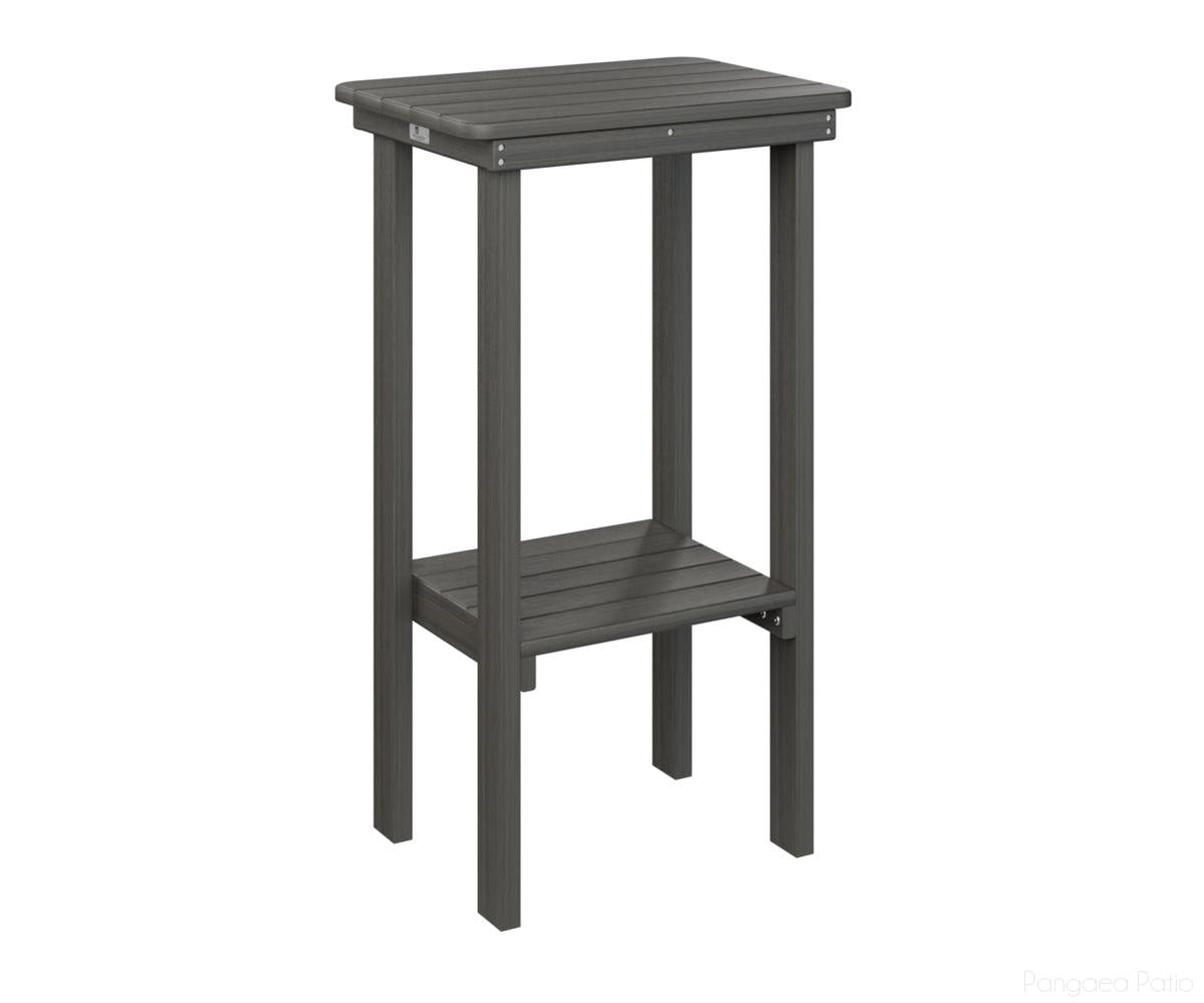 BGRTET3315CG-Berlin Gardens-Rectangle End Table Bar Height-Coastal Gray BG-Pangaea Patio
