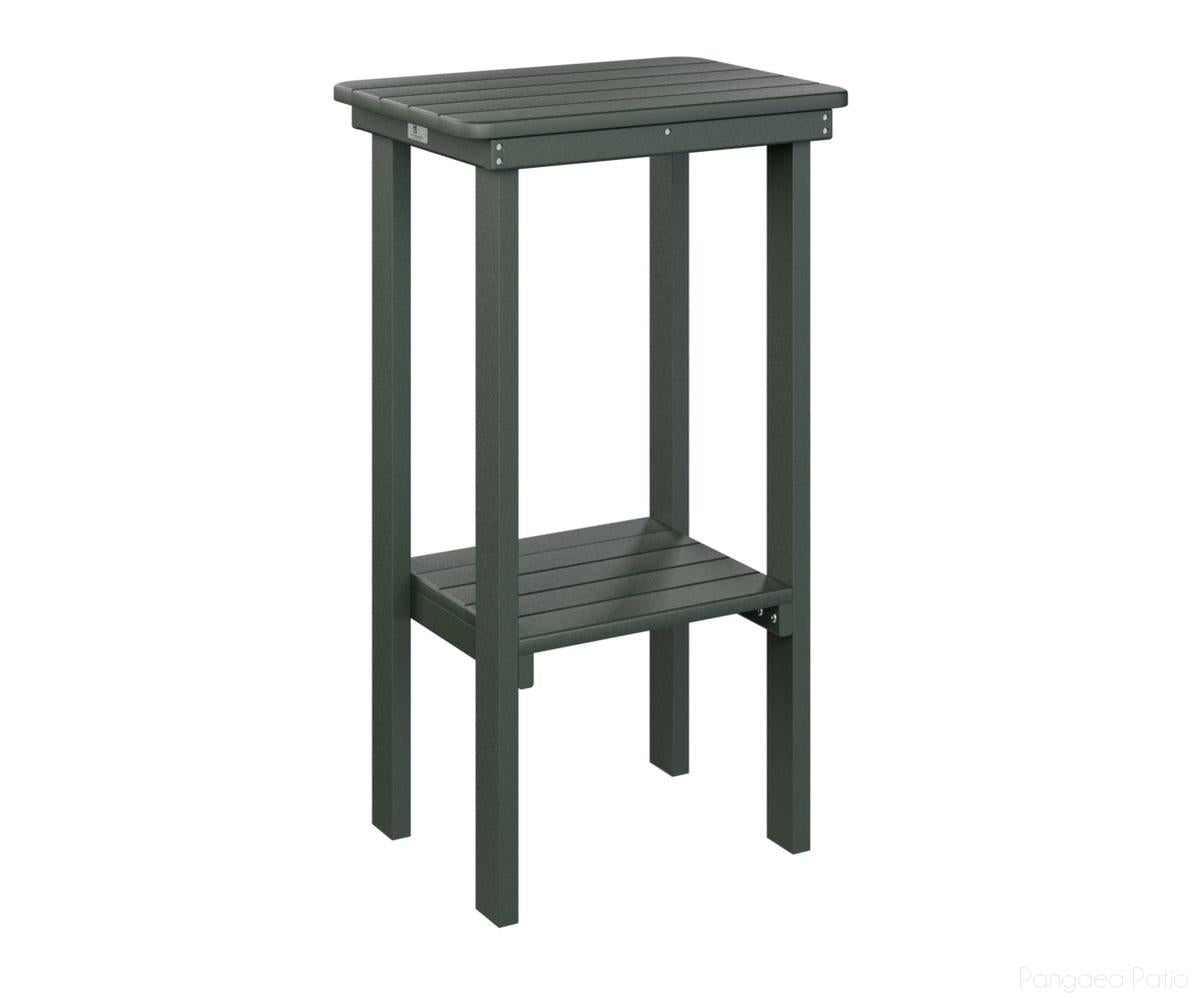 BGRTET3315G-Berlin Gardens-Rectangle End Table Bar Height-Green BG-Pangaea Patio