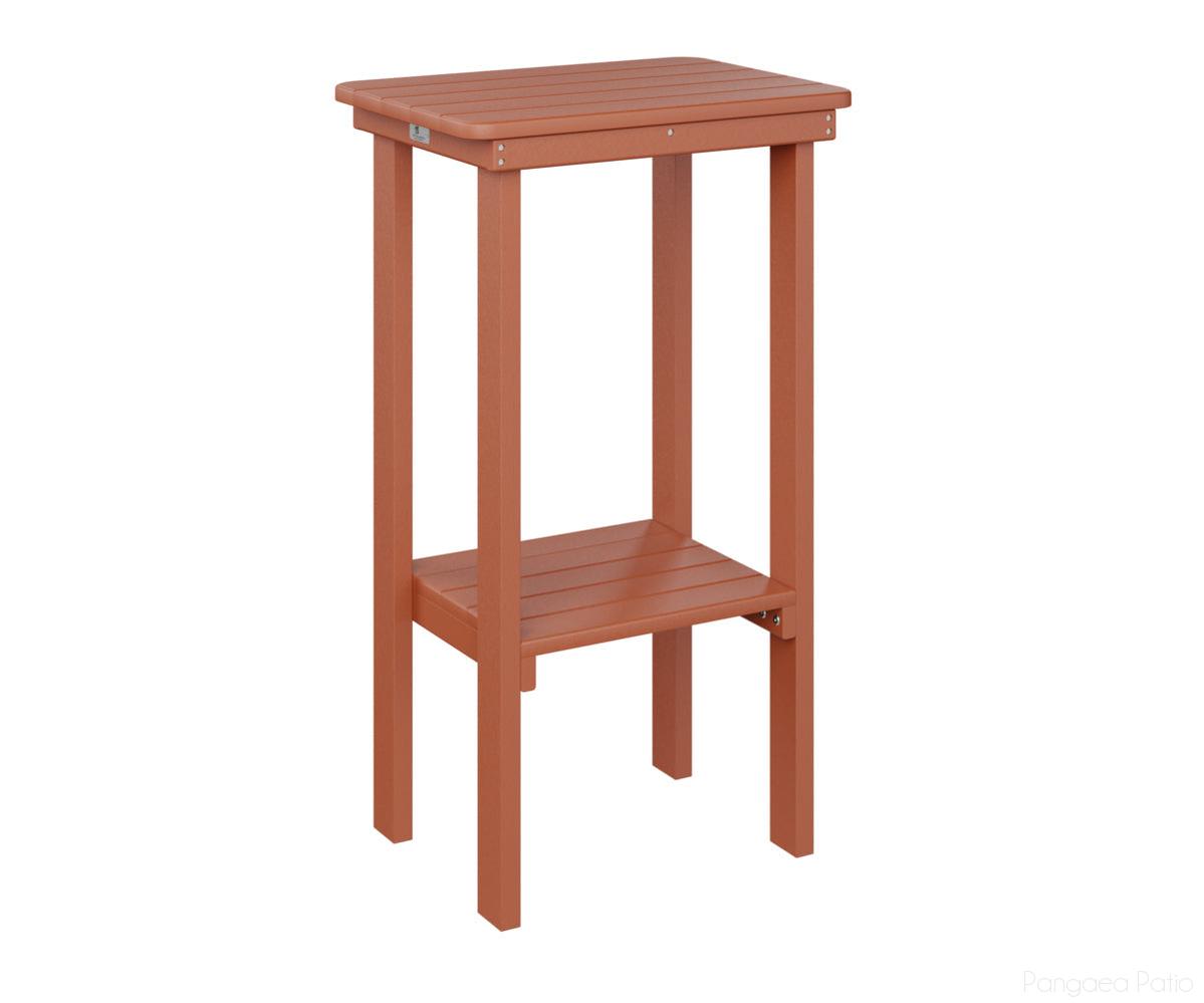 BGRTET3315MO-Berlin Gardens-Rectangle End Table Bar Height-Mango Orange BG-Pangaea Patio