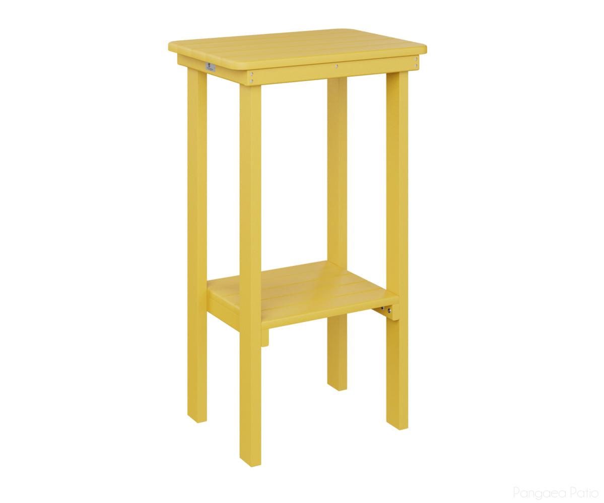 BGRTET3315SY-Berlin Gardens-Rectangle End Table Bar Height-Sunburst Yellow BG-Pangaea Patio