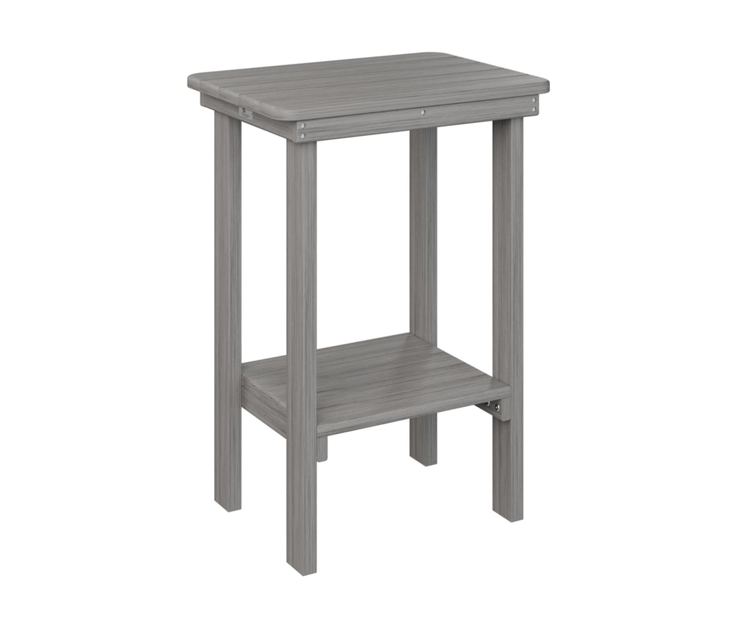 BGRTET2915DG-Berlin Gardens-Rectangle End Table Counter Height-Pangaea Patio