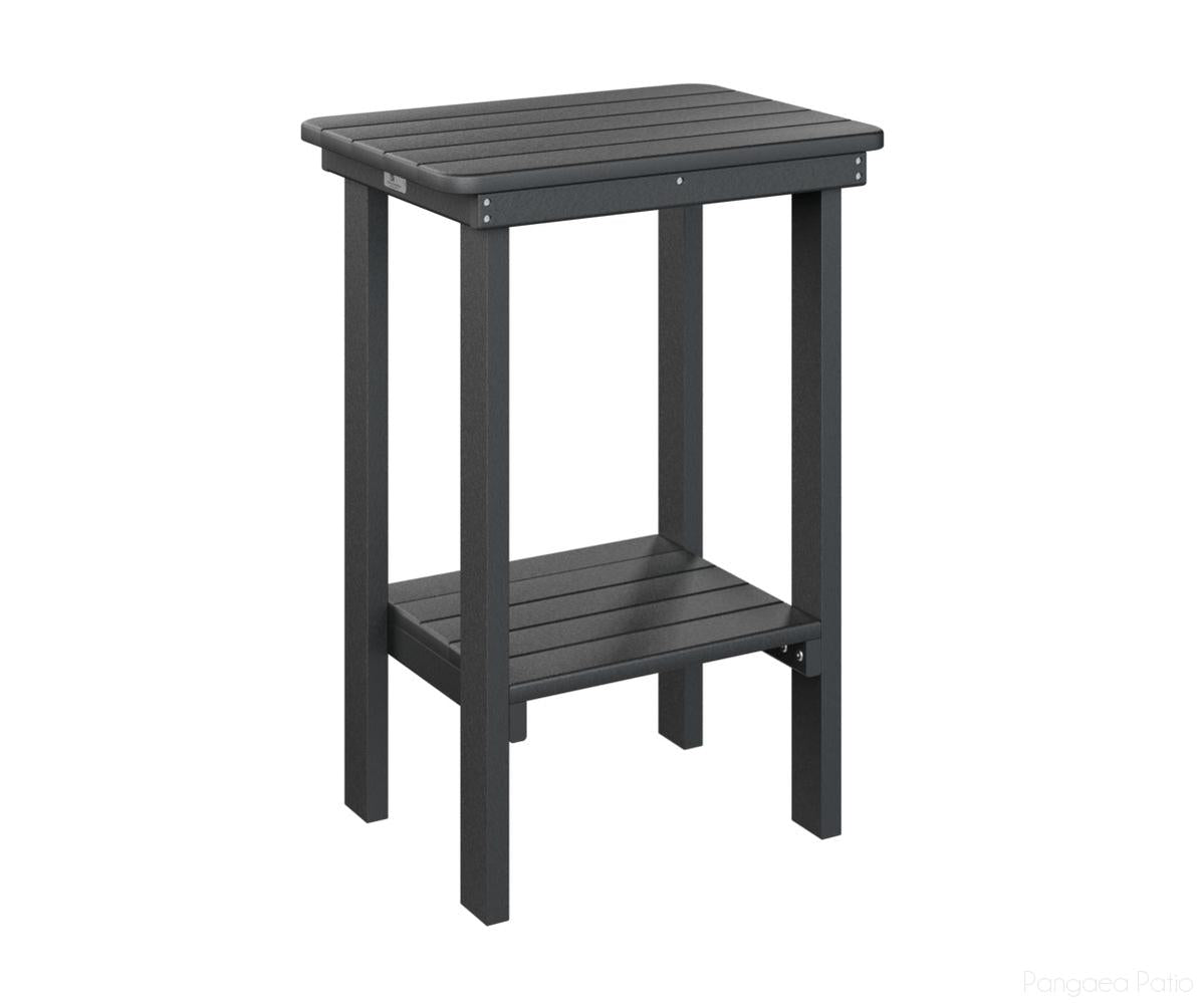 BGRTET2915B-Berlin Gardens-Rectangle End Table Counter Height-Black BG-Pangaea Patio
