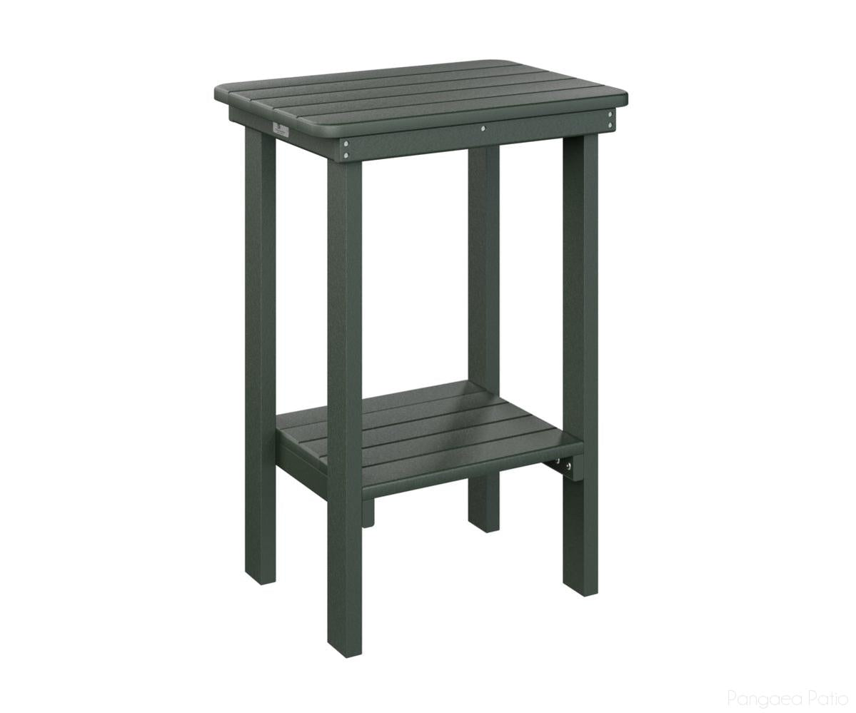 BGRTET2915G-Berlin Gardens-Rectangle End Table Counter Height-Green BG-Pangaea Patio