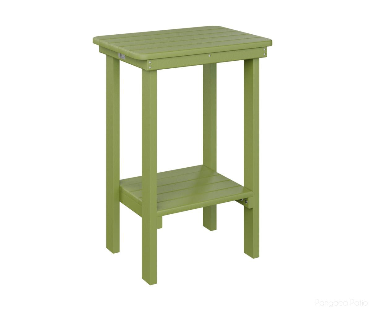 BGRTET2915KG-Berlin Gardens-Rectangle End Table Counter Height-Kiwi Green BG-Pangaea Patio