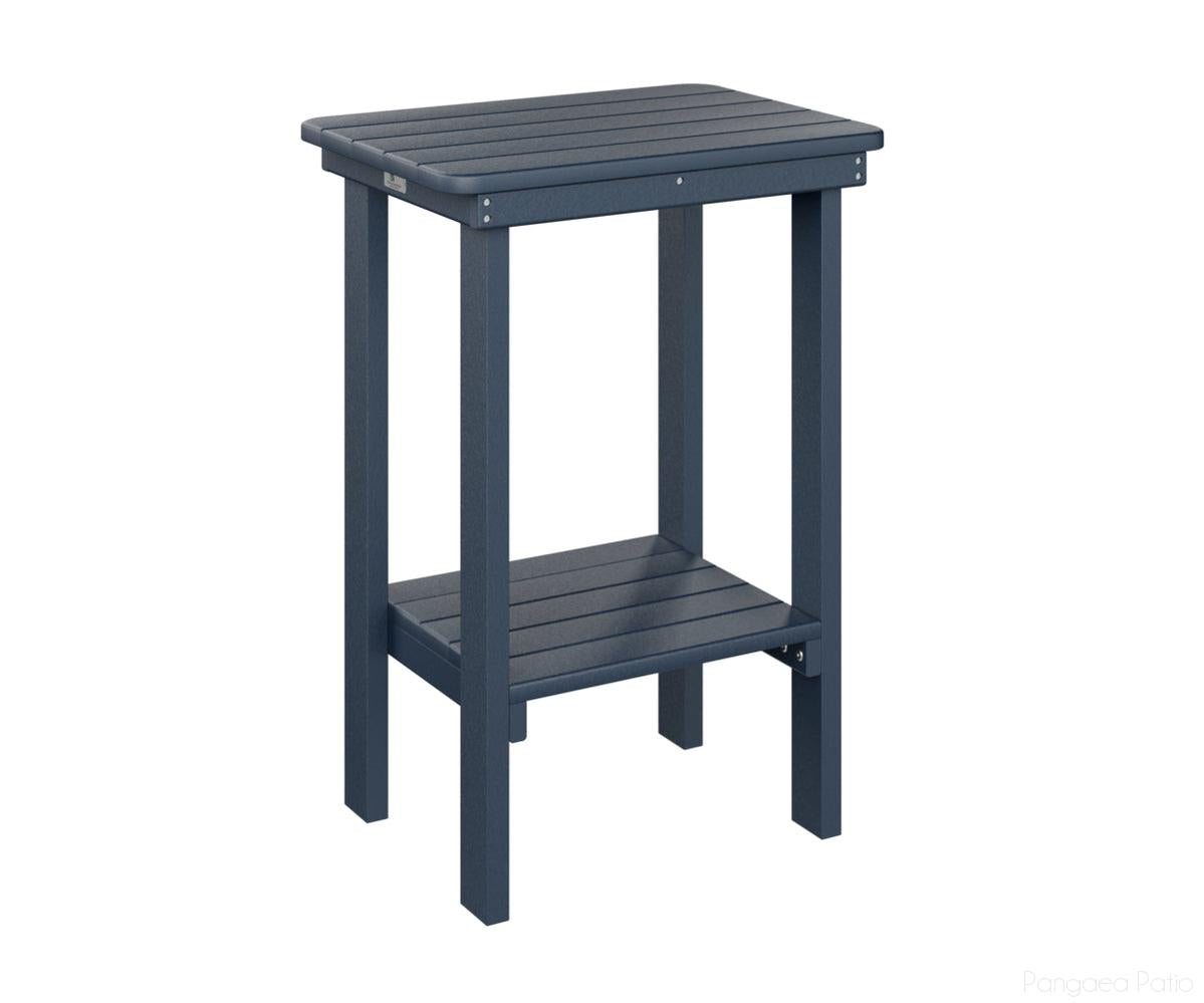 BGRTET2915NB-Berlin Gardens-Rectangle End Table Counter Height-Navy Blue BG-Pangaea Patio