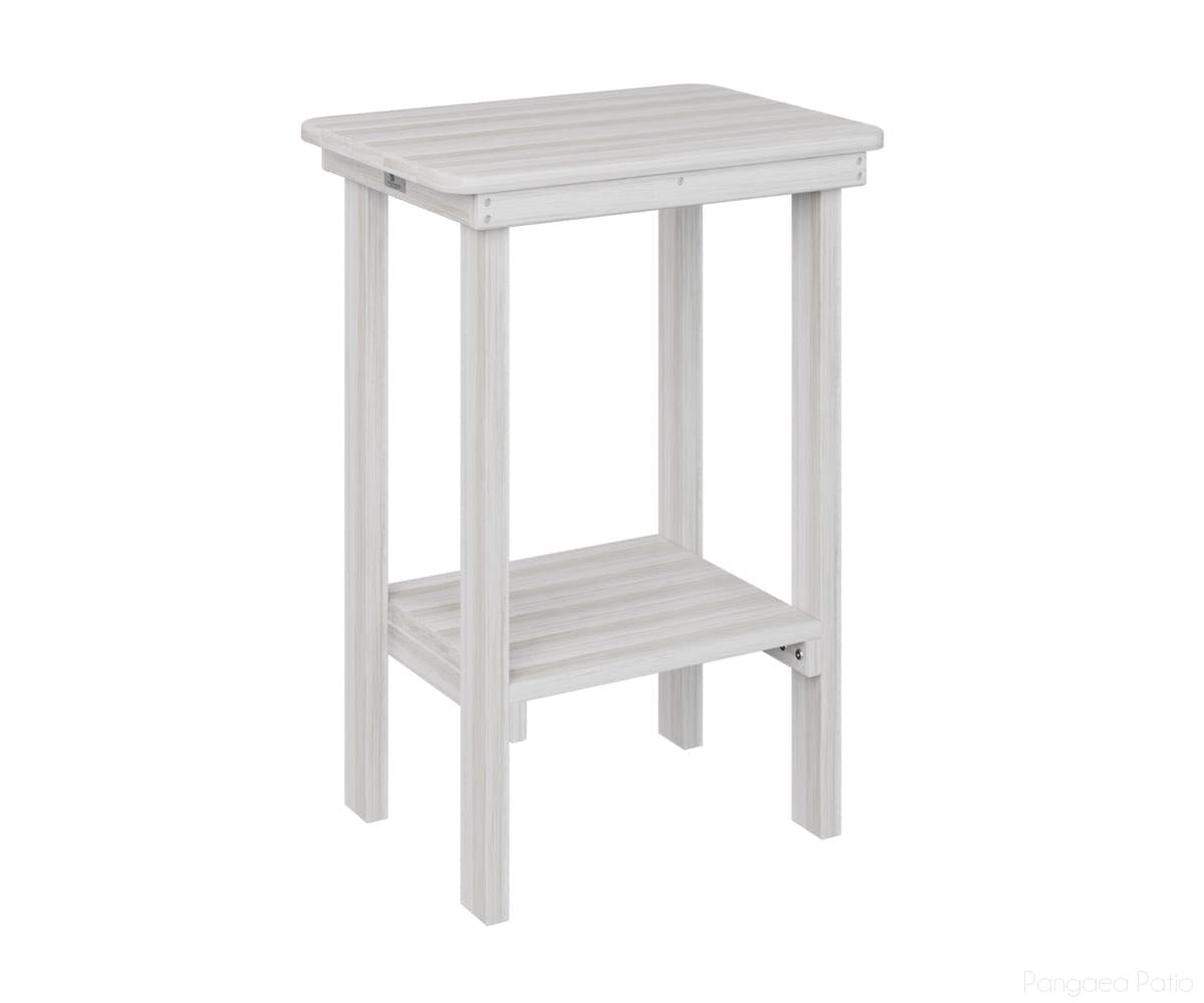 BGRTET2915SS-Berlin Gardens-Rectangle End Table Counter Height-Seashell BG-Pangaea Patio