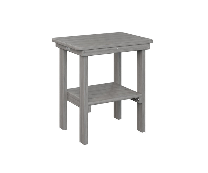 BGRTET2115DG-Berlin Gardens-Rectangle End Table Dining Height-Pangaea Patio