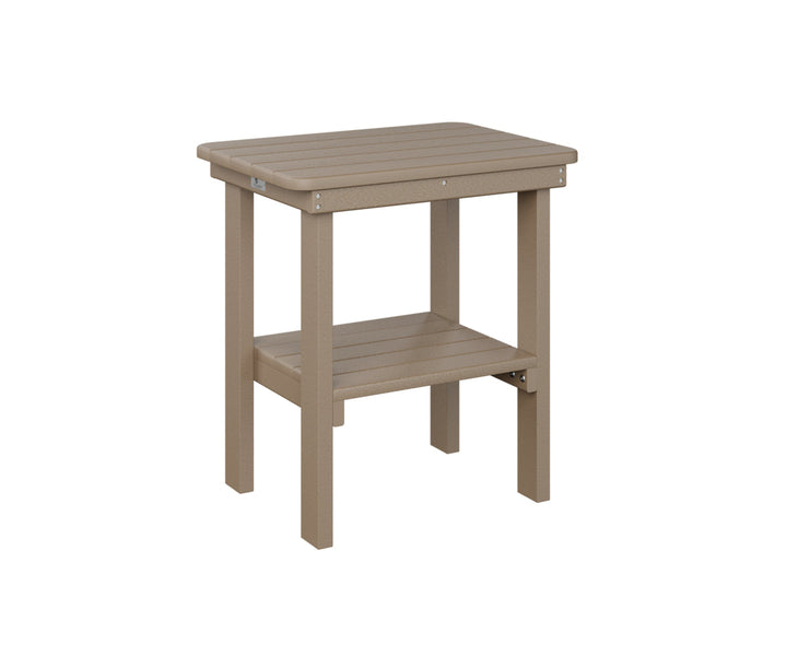 BGRTET2115WW-Berlin Gardens-Rectangle End Table Dining Height-Pangaea Patio