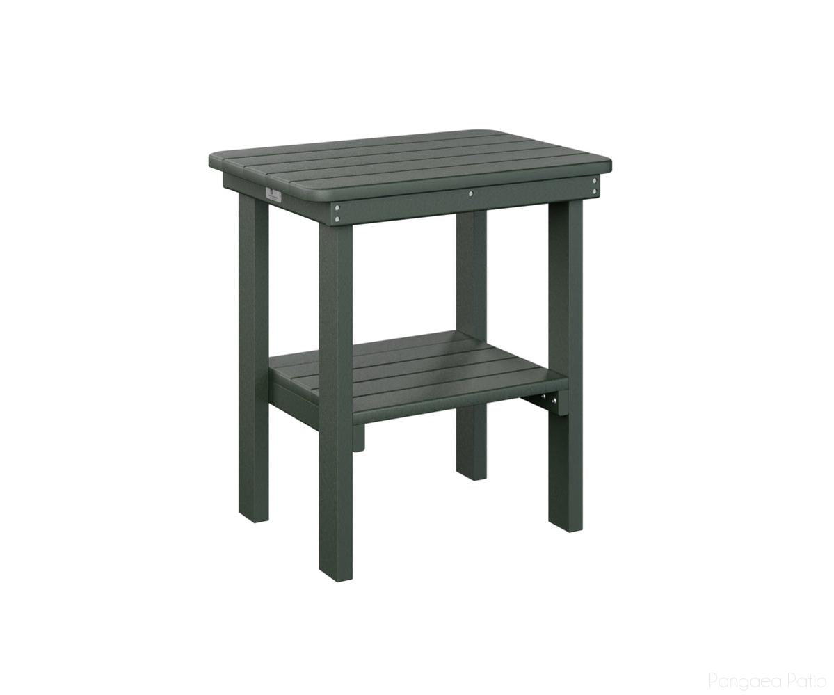 BGRTET2115G-Berlin Gardens-Rectangle End Table Dining Height-Green BG-Pangaea Patio