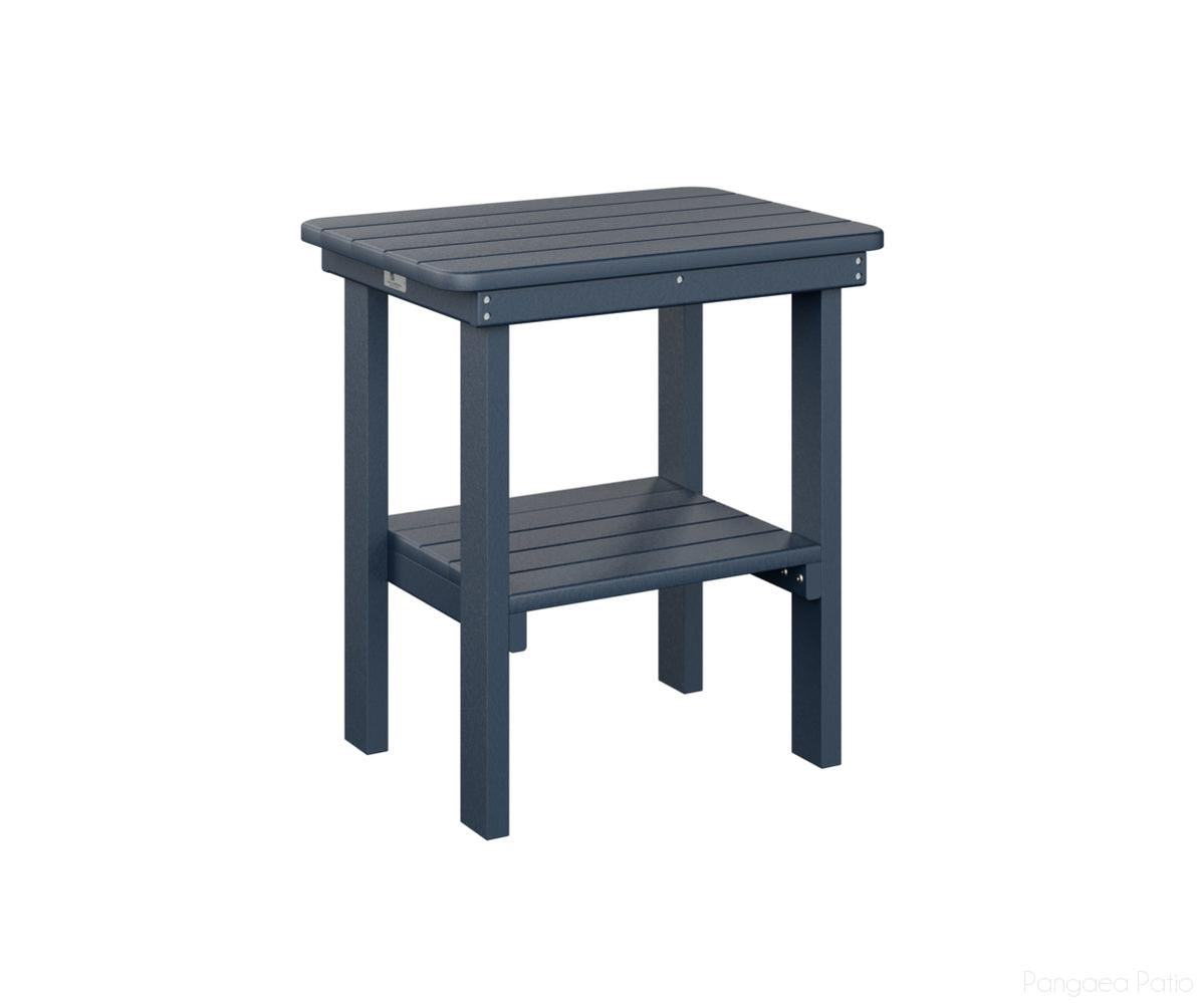 BGRTET2115NB-Berlin Gardens-Rectangle End Table Dining Height-Navy Blue BG-Pangaea Patio