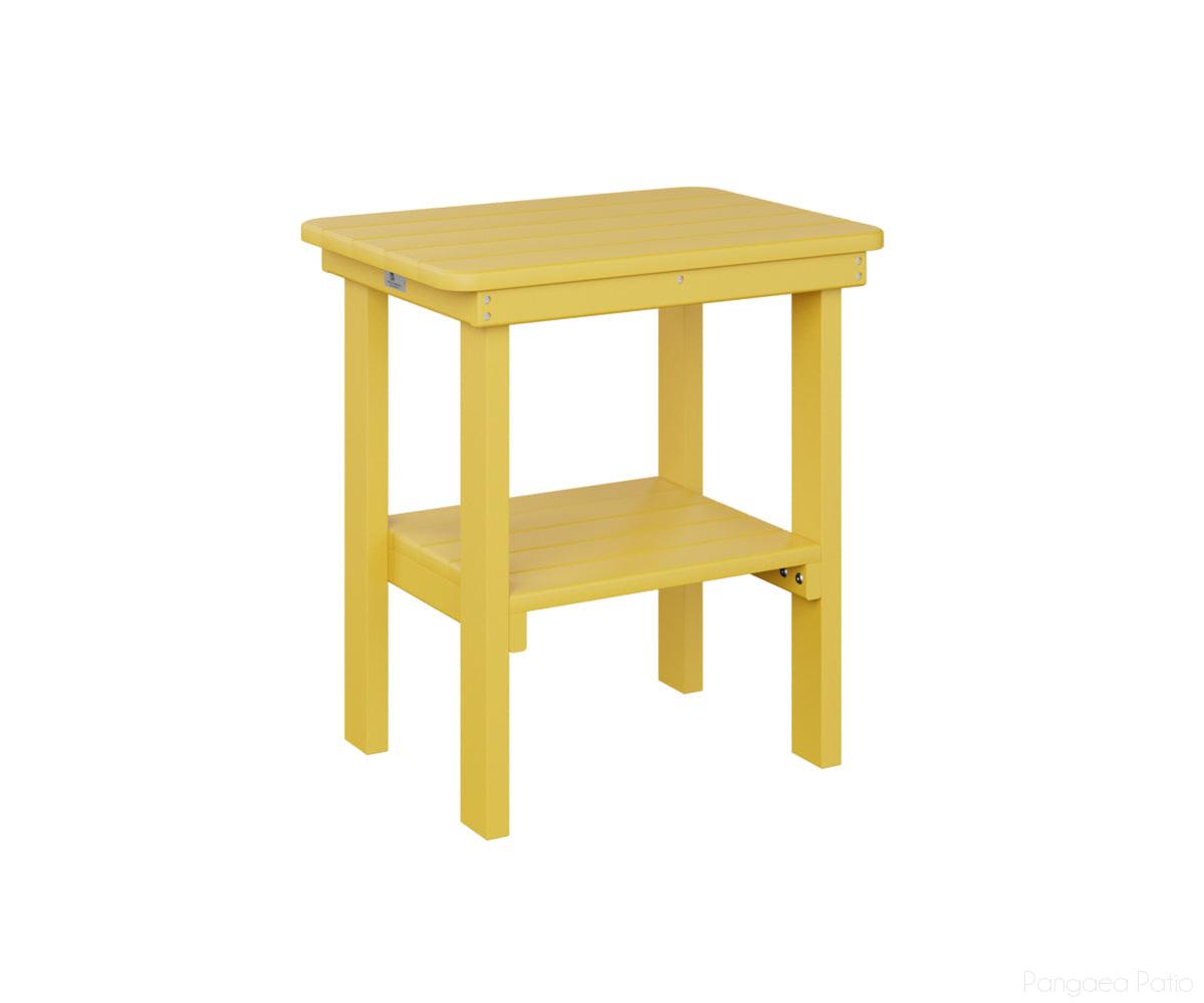 BGRTET2115SY-Berlin Gardens-Rectangle End Table Dining Height-Sunburst Yellow BG-Pangaea Patio