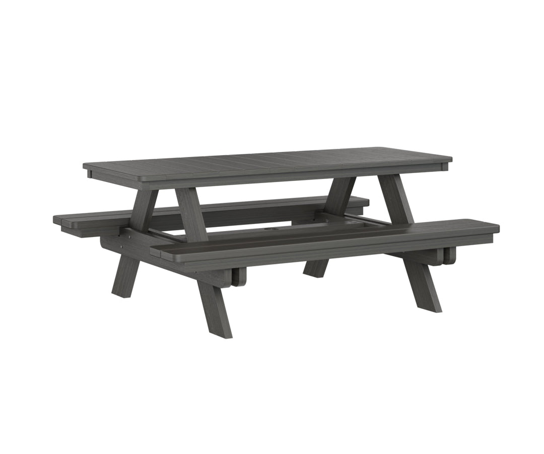 BGPRPT2872CG-Berlin Gardens-Rectangular Picnic Table-Pangaea Patio