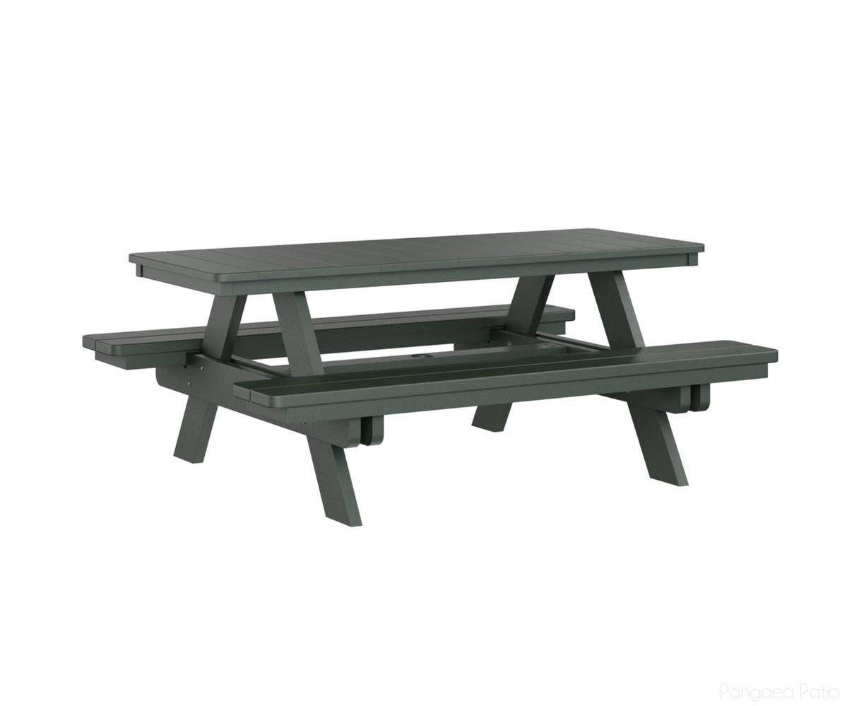 BGPRPT2872G-Berlin Gardens-Rectangular Picnic Table-Green BG-Pangaea Patio